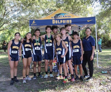 Cross Country team at their first meet