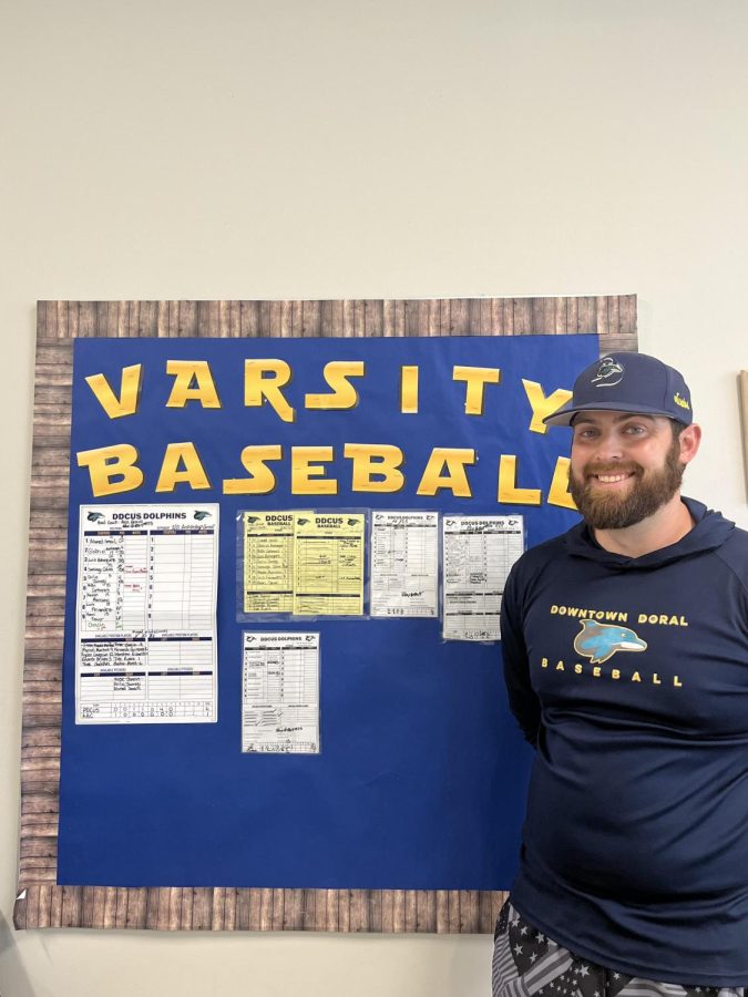 Mr. Bravo has been coaching DDCUSs baseball team since last year with Mr. Moore.